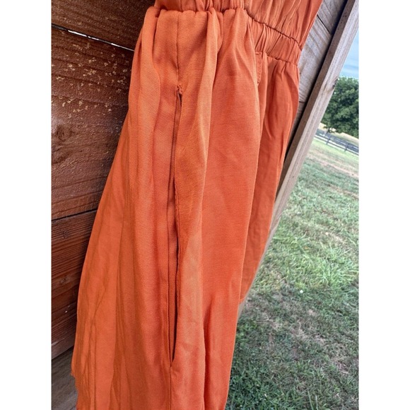 Good Time USA Romper Orange Size Small Boutique Romper Very Cute Has Pockets! - Picture 10 of 10